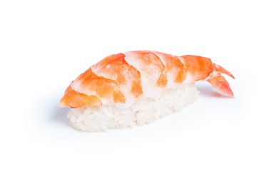 Shrimp sushi nigiri clipart