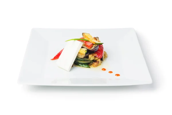 흰색 절연 샐러드 접시 — 스톡 사진