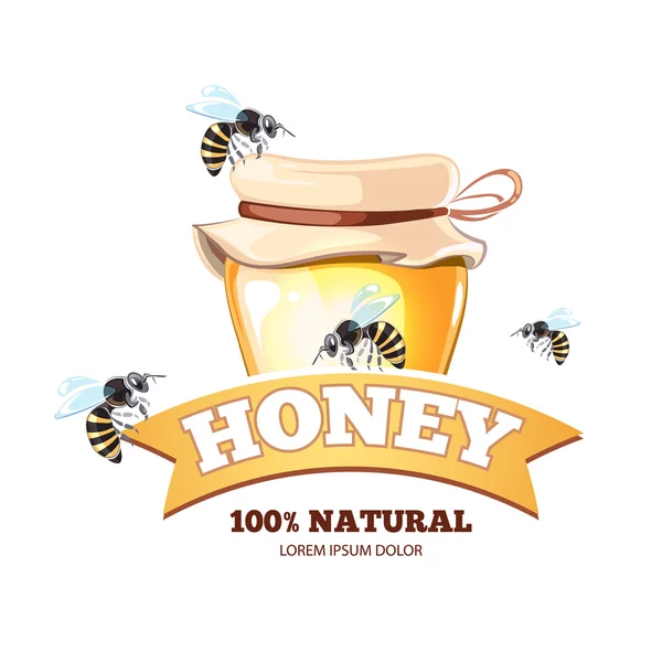 Μελισσοκομικά διάνυσμα εμβλήματα — Διανυσματικό Αρχείο