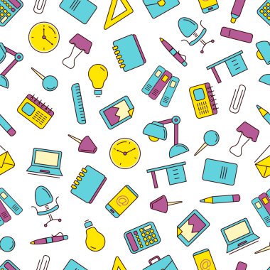 ileti örneğini vektör simgeleri ile seamless modeli ayarlama