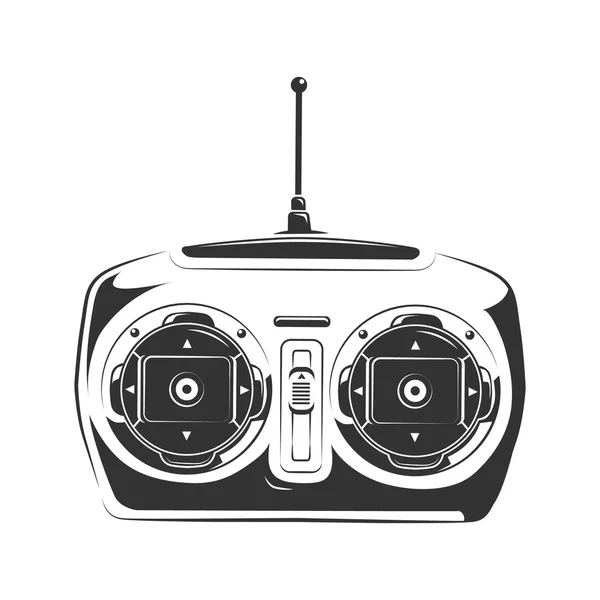 Télécommande pour contrôler l'avion, la voiture ou le quadcopter . — Image vectorielle