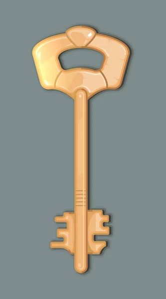 Векторна ілюстрація золотих вінтажних ключів ізольовані на темному фоні — стоковий вектор