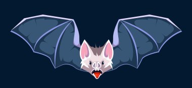 Yarasa vektör karikatür çizim.