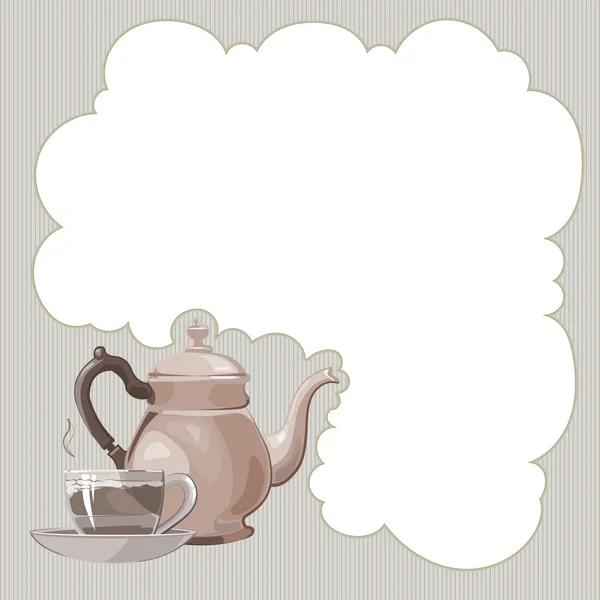 Послуга чайником — стоковий вектор