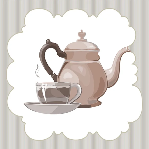 Servizio tè — Vettoriale Stock