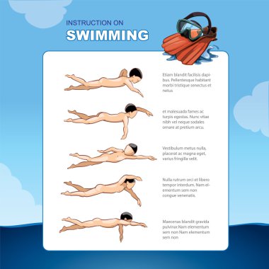 Instruction on swimming