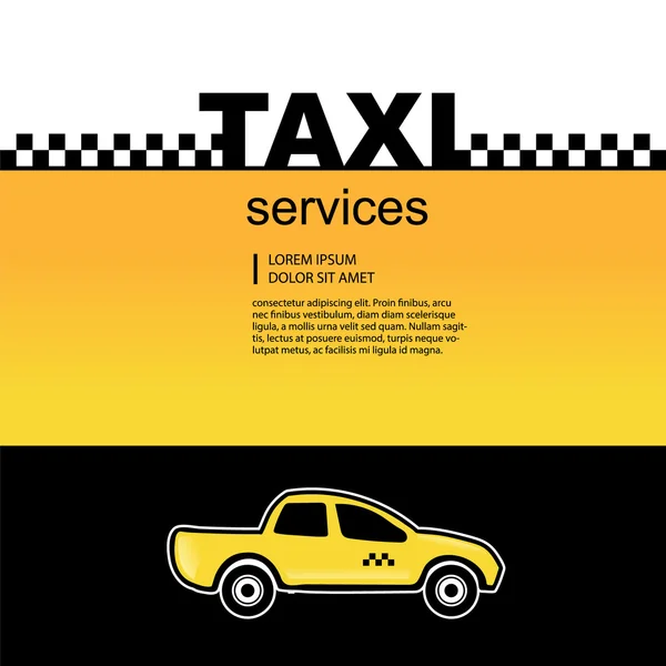 Taxi service background — Stock Vector