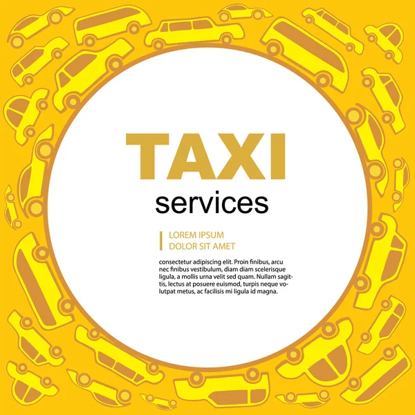 Taxi service background — Stock Vector