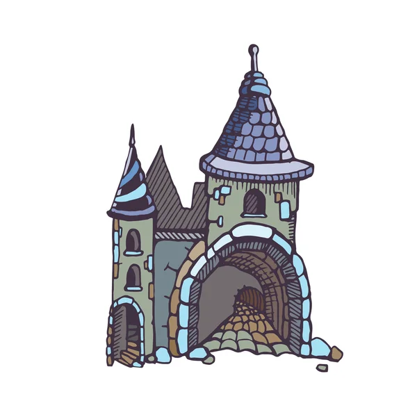 Castillos medievales — Vector de stock