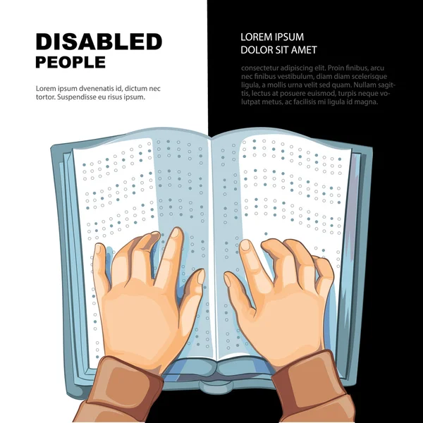 Libro del Braille — Vettoriale Stock