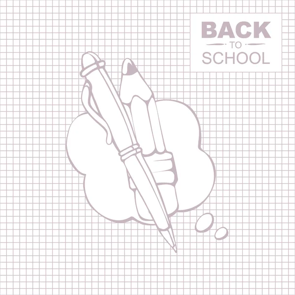 Torna a scuola — Vettoriale Stock