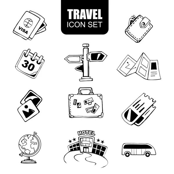 Travel icon set — Stock Vector