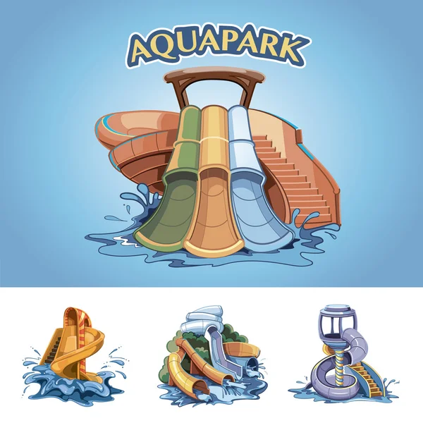 Aquapark — Stockový vektor