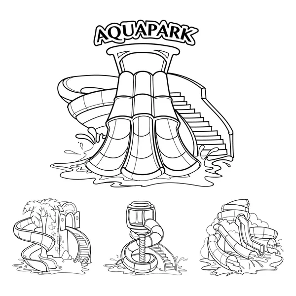 Aquapark — Stockový vektor