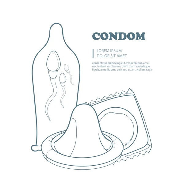 Condoms — Stock Vector