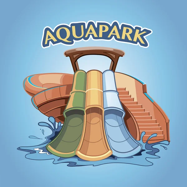 Aquapark — Stok Vektör