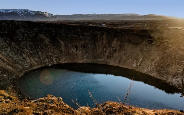 Kerid vulkáni kráter-tó — Stock Fotó