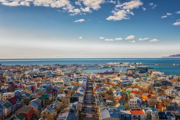 Reykjavik från ovan — Stockfoto