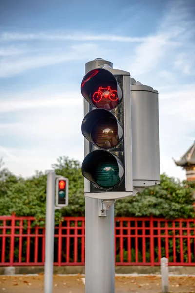 Ampel-Nahaufnahme — Stockfoto