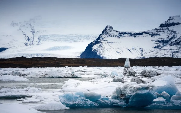 Lodowców w laguny lodowiec — Zdjęcie stockowe