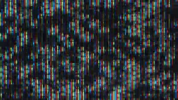 Μακρό πλάνο της τηλεόρασης LCD matrix — Αρχείο Βίντεο