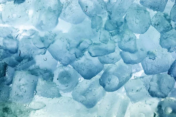 背景のテクスチャとしての氷のキューブ閉じる写真 — ストック写真