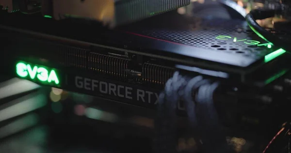 Budapest Hungary Circa 2020 Evga Gforce Rtx 3080 그래픽 아키텍처 — 스톡 사진