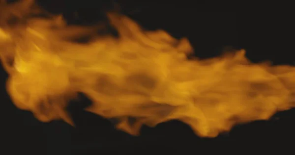 Fire Bursting Dark Background 120 Fps Closeup Slow Motion Footage — Stock fotografie