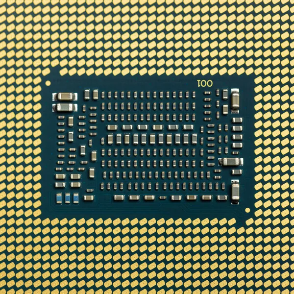 Центральный процессор крупным планом — стоковое фото