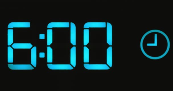 6つのクローズアップ映像を表示するデジタルカウンター — ストック動画