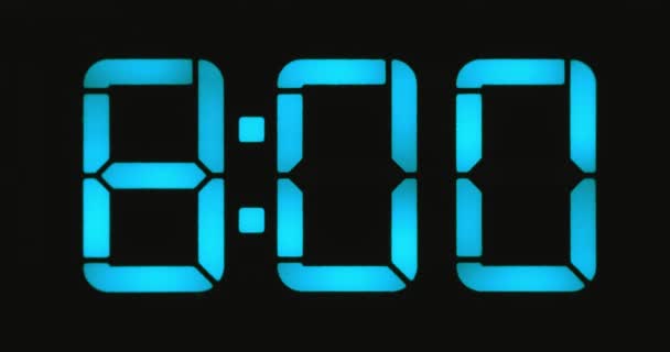 Contatore digitale che mostra 8 riprese in primo piano — Video Stock