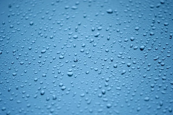 Natural water drops on glass — Stock Photo, Image