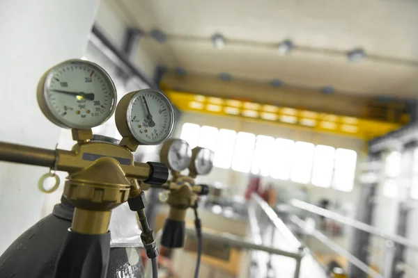 Manometer of an air compressor — Stock Photo, Image