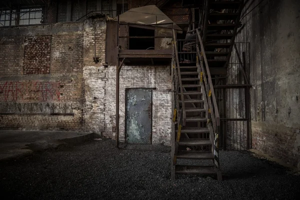 Abstract detail of rusty stairs — Stock Photo, Image