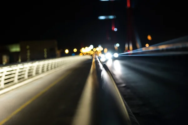 Empty bridge at night — Stock Photo, Image