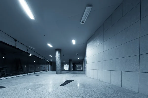 Large underground interior in a city — Stock Photo, Image