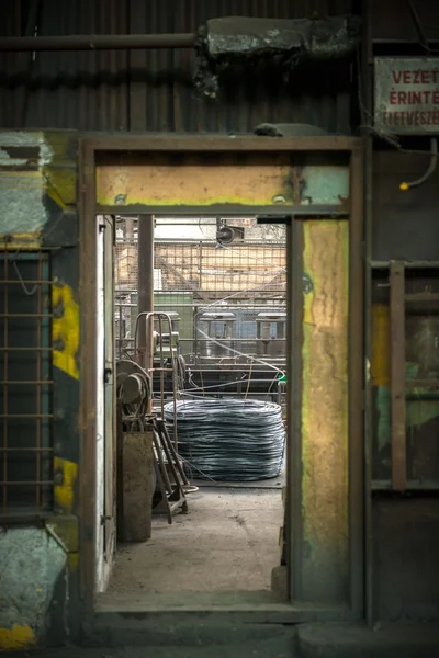 Large coil of Aluminum wire — Stock Photo, Image