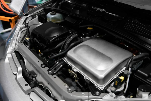 Dettaglio foto di un motore di auto — Foto Stock