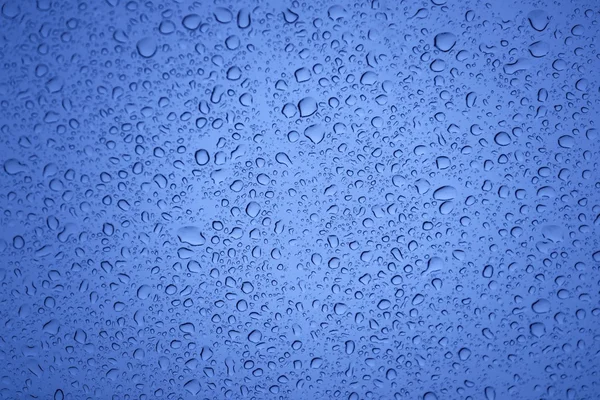 Natural water drops on glass — Stock Photo, Image