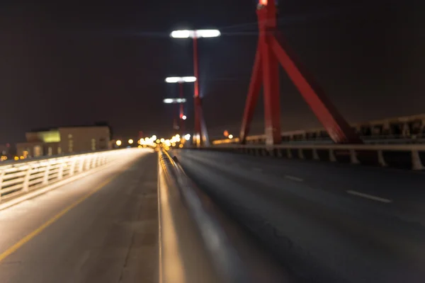 Empty bridge at night — Stock Photo, Image