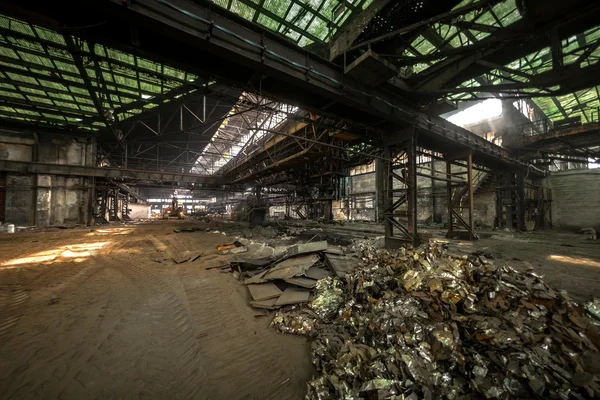 Large industrial hall under construction — Stock Photo, Image