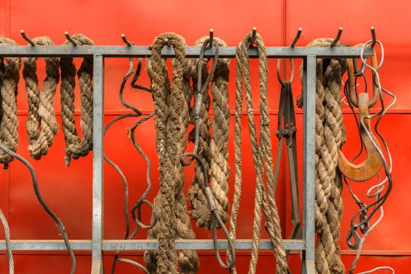 Old ropes closeup photo — Stock Photo, Image