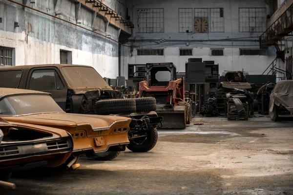 Autos viejos abandonados —  Fotos de Stock