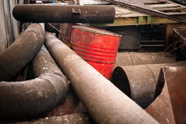 Rusty metal pipes closeup — Stock Photo, Image