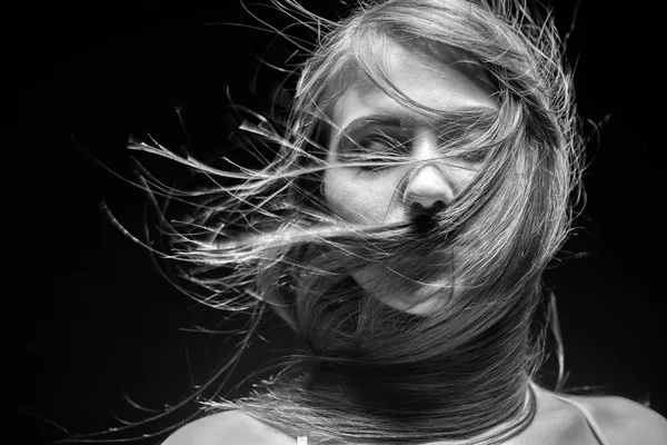 Rostro de una mujer de cerca — Foto de Stock