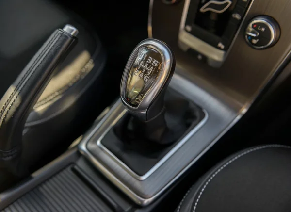 Closeup photo of car gearbox — Stock Photo, Image