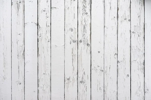 Clôture en bois blanc gros plan photo — Photo