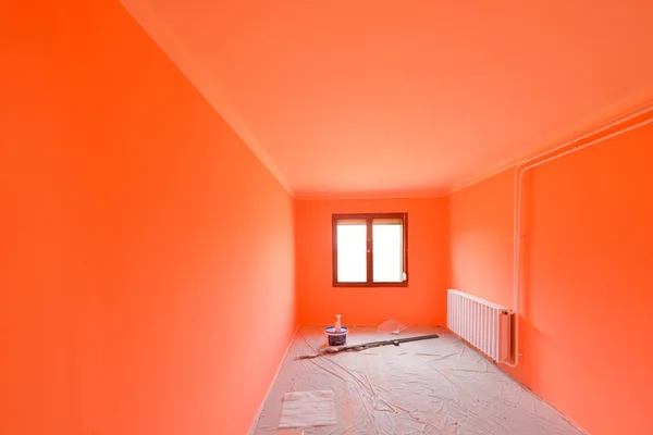 Quarto vazio recém-pintado — Fotografia de Stock