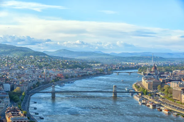 Budapeşte panoramik görünüm — Stok fotoğraf