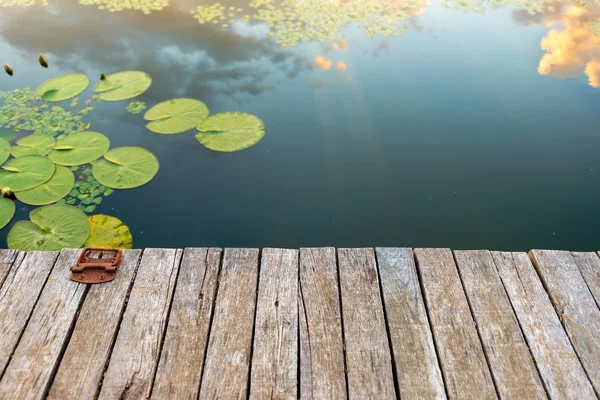 Peaceful place at the pond — Stock Photo, Image